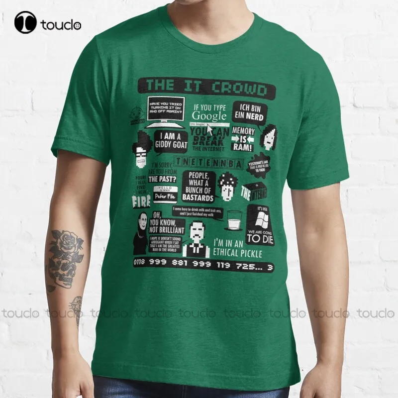 

New The It Crowd Quotes T-Shirt Size T Shirts S-5Xl Cotton Tee Shirt