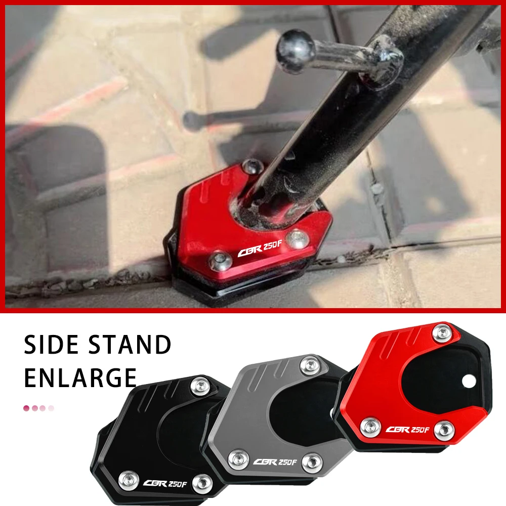 

Kickstand Side Stand For Honda CBR250F CBR 250 F CBR250 F 2014-2015 Moto Side Stand Foot Extension Enlarger Plate Pad Support