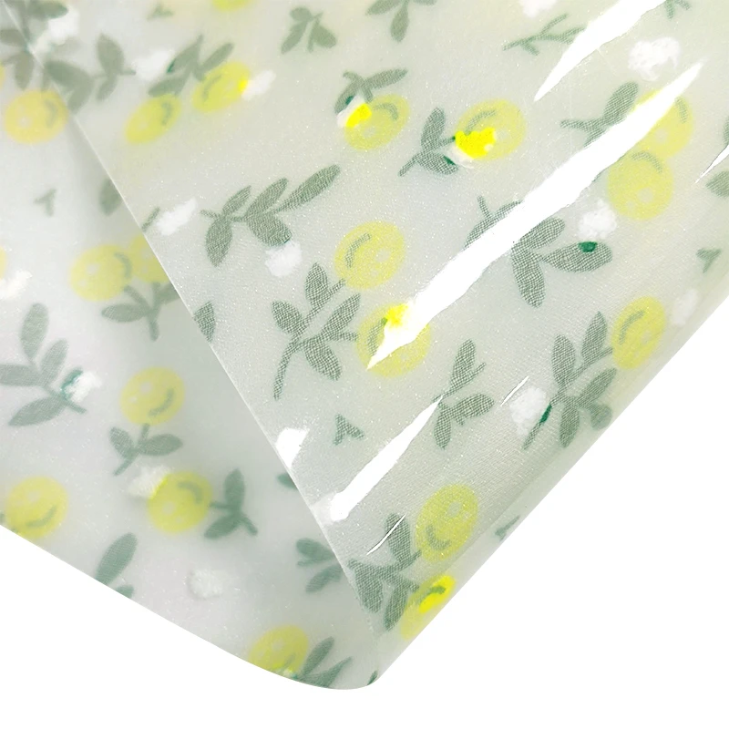 

Матовая цветная мягкая пластиковая пленка EVA с цветочным принтом, ткань для изготовления «сделай сам», Защитные чехлы для блокнотов 46x135 см