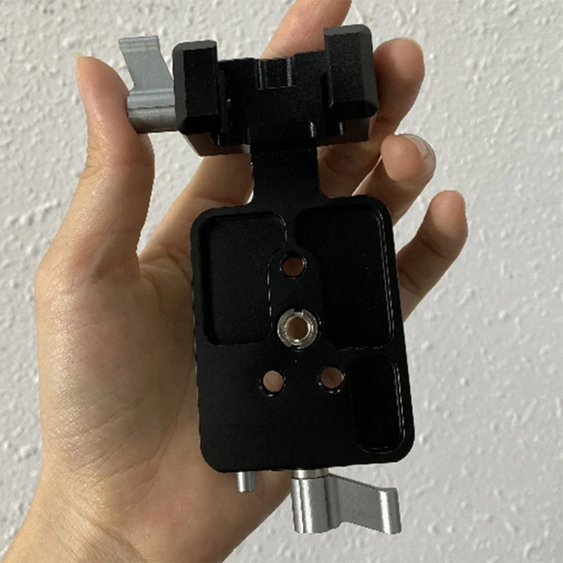 Монтажная пластина зажима для рейки холодный башмак 1/4 3/8 вертикальный адаптер DJI