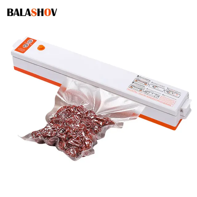 Vacuum Sealer Kitchen Packaging Machine Household Food Film Sealer Vacuum Packer Keep Food Fresh with 10pcs Storage Bag 1