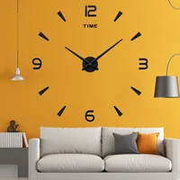 diy wall sticker clock 3d stereo wall clock living room wall clock creative acrylic diy clock number decorative wall m