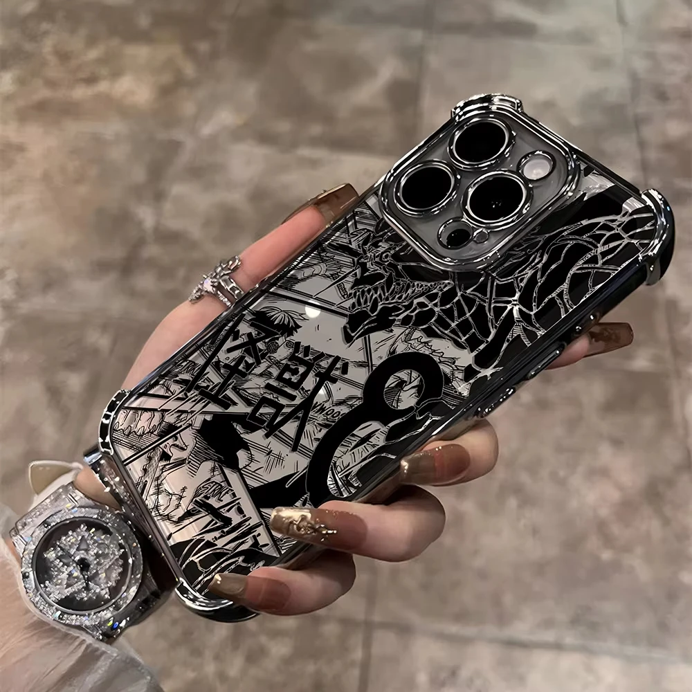 Фото Чехол для телефона Anime Kaiju No 8 Kafka для iPhone 16 e 15 14 13 12 11 Pro Max XS X XR Plus Mini SE 2020 2022 Plating Coque Funda №5