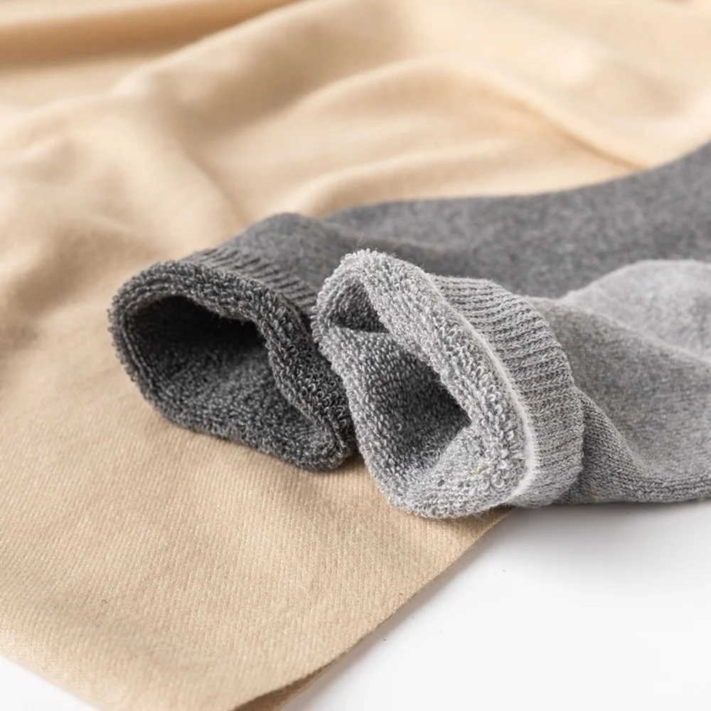 5 Pairs Winter Terry Thickened Women Wool Socks Solid Color Fuzzy Fashion Colorful Women Casual Socks Dropshipping