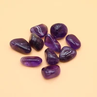 10pcs natural amethyst stone ornament irregular crystals and stones healing mineral specimen polished gifts fish tank room decor