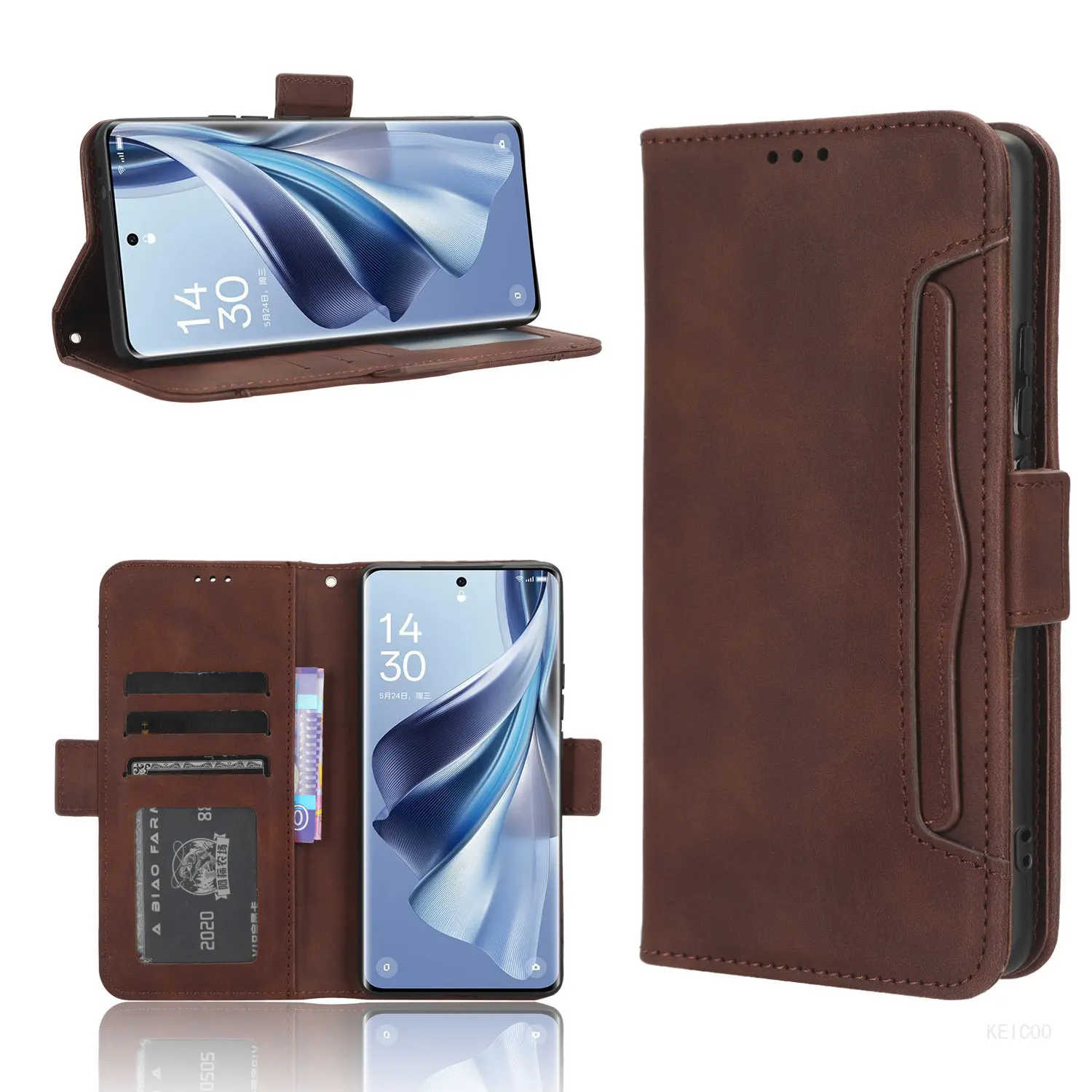 

Чехол-портмоне из искусственной кожи для OPPO Reno10 Pro Plus Realme11 Realme11Pro Plus