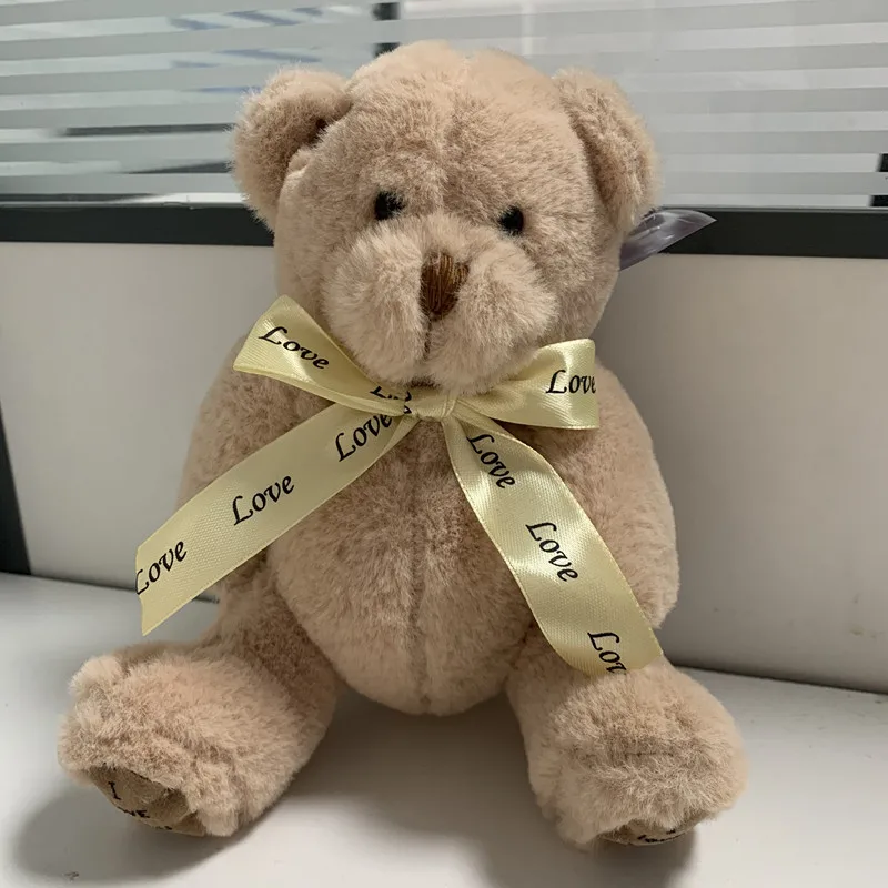 1 шт. 18 см милая нашивка медведь куклы мишка тедди мягкая Набивная игрушка детские