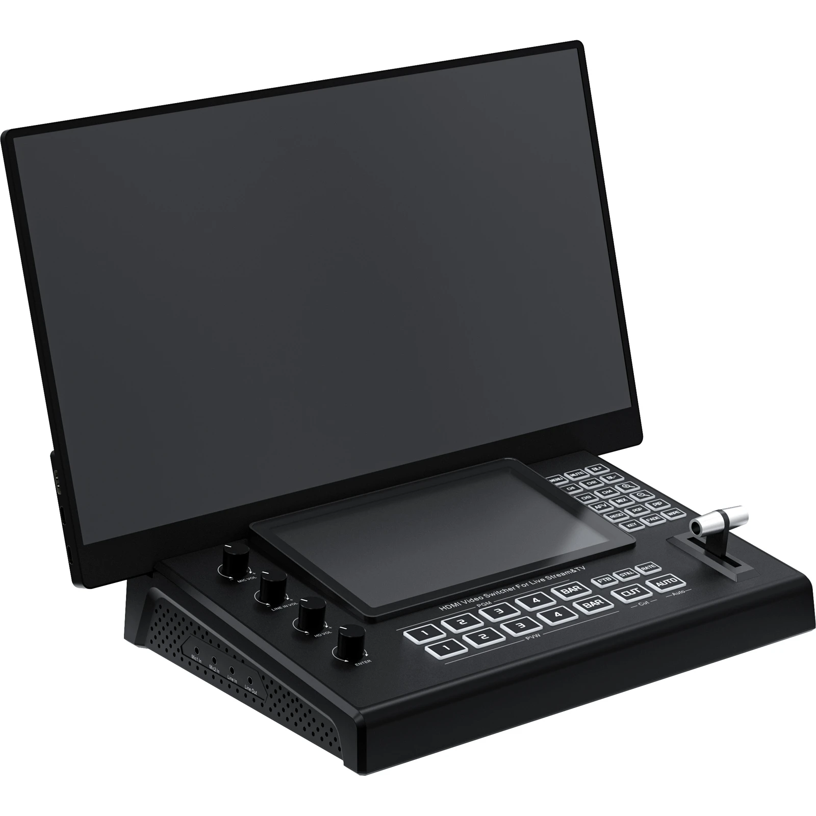 USB3.0 4-канальный HDMI видеомикшер-коммутатор для прямой трансляции с камеры, поддержка Luma Chroma Key, сине-зеленый экран, матричное наложение изображений, PIP (art.: 3920db91da864) - 3920db91da864