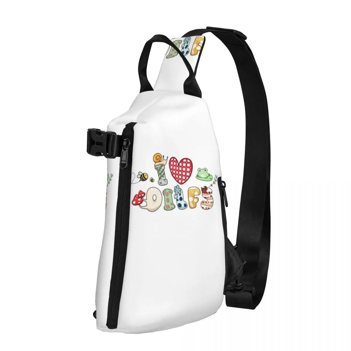 

Cottagecore I Love Hot Dads Shoulder Bags dilfs Cute Chest Bag Men Motorcycle Streetwear Sling Bag School Print Small Bags