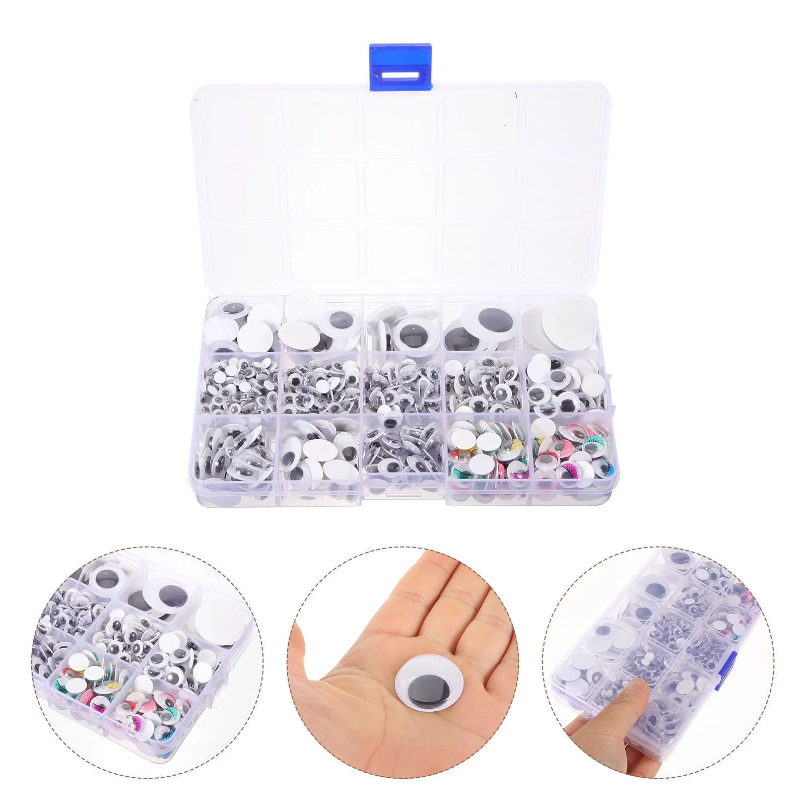 

1100 Pcs Material DIY Use Supplies Fake Eyes Crafts Eyeballs Decorate Puppet Patches Simulated