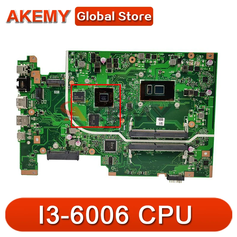 

X705UV MB I3-6006 CPU Mainboard For ASUS X705UVR X705UQ X705UB X705UD X705UDR X705UN X705U Laptop Motherboard