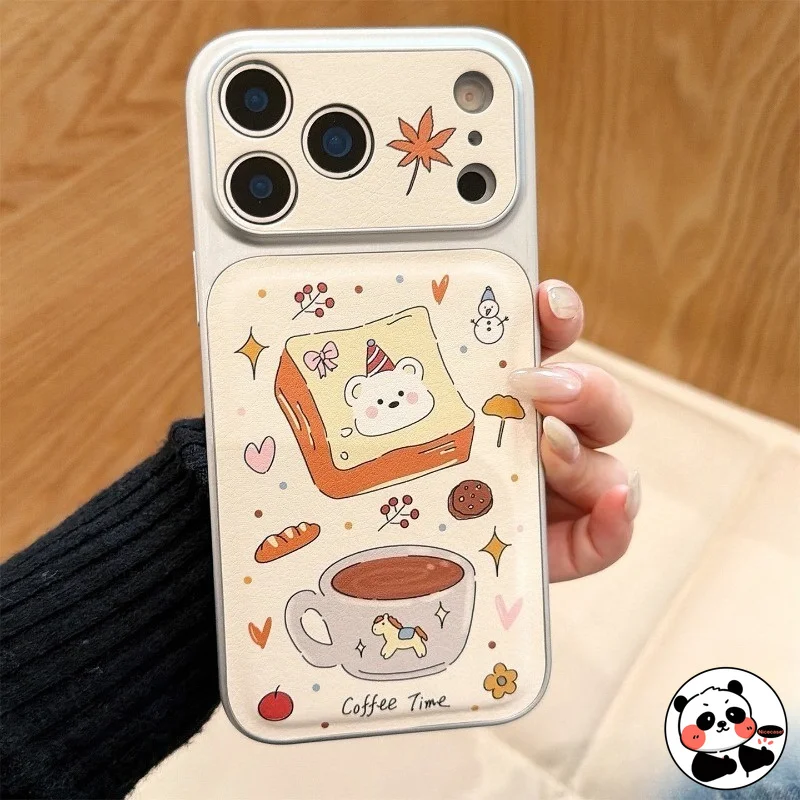 Фото Чехол с милым изображением медведя и пони для OPPO K14X K13X K12X K10 Reno 8Z 8T 8 Pro Plus 7 SE 7Z 6 5 Lite 5F 5G 4G, чехол из искусственной кожи №3