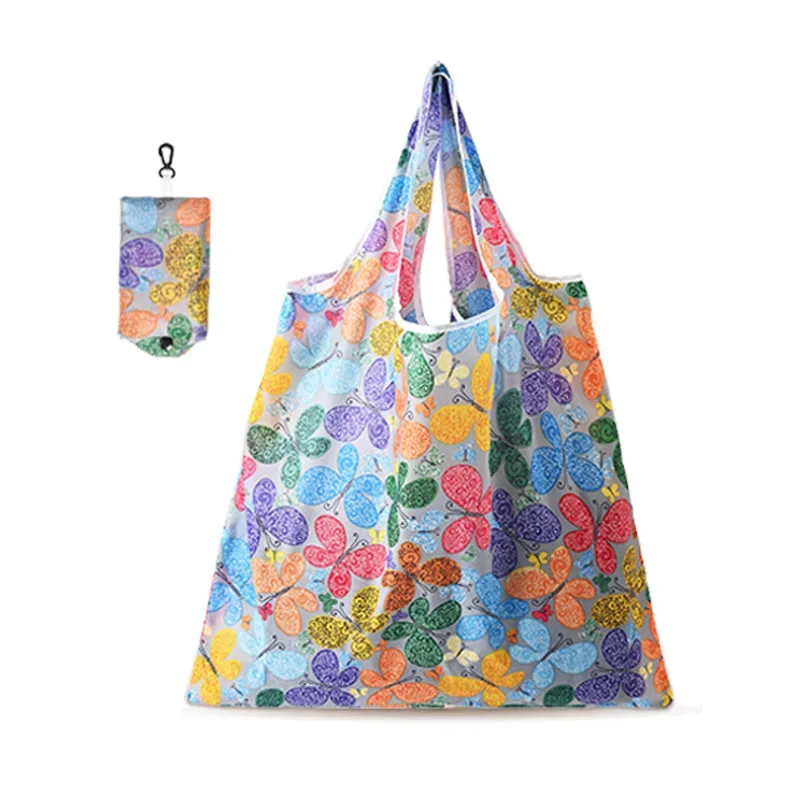 

Складная сумка для покупок, креативная Портативная сумка для овощей из полиэстера 190T, сумка для покупок с принтом для супермаркета