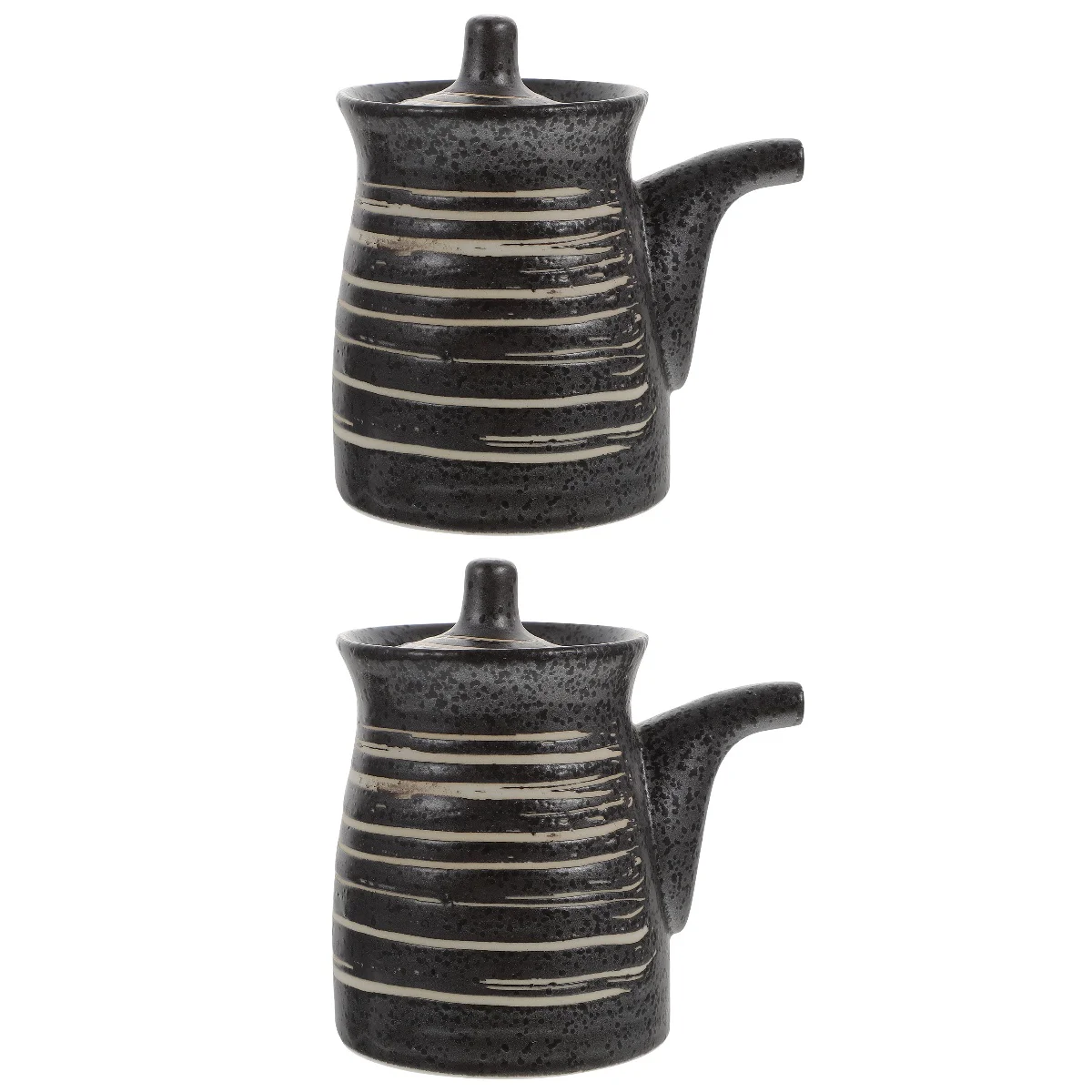 

Dispenser Bottle Ceramic Oil Sauce Vinegar Condiment Soy Bottles Sushi Pot Japanese Ceramics Kitchen Jar Seasoning Shoyu Ponzu