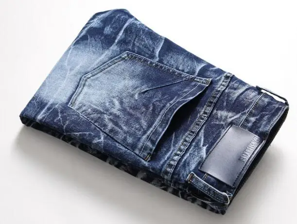 Men's Jeans Men Hip Hop Streetwear Stitching Patch Denim Pants  Hole Jeans Multiple Styles Size28-42