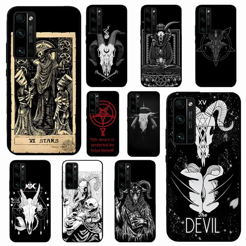 

LVTLV Devil Satan Phone Case For Huawei Honor 10 lite 9 20 7A pro 9X pro 30 pro 50 pro 60 pro 70 pro plus