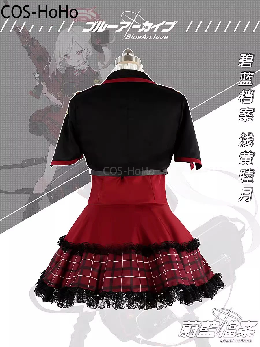 COS-HoHo Blue Archive Asagi Mutsuki игровой костюм элегантное милое платье косплей Хэллоуин