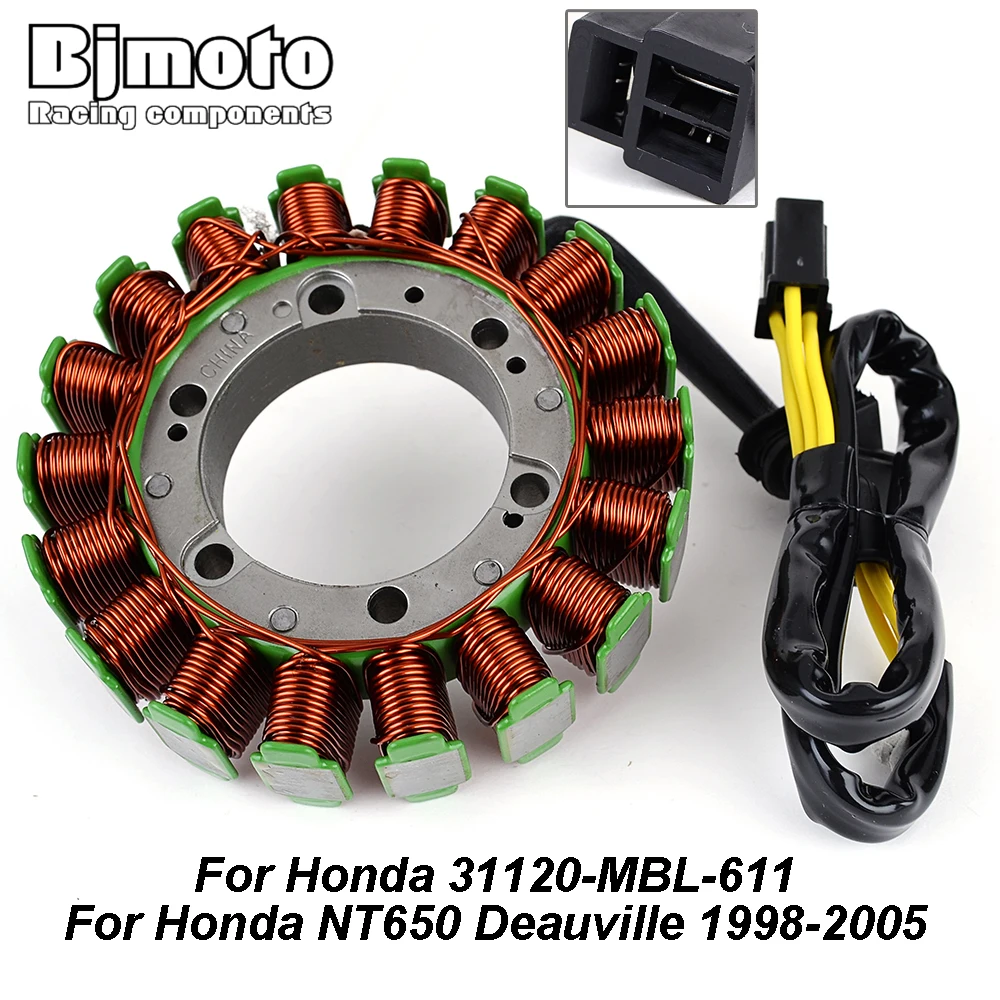 

For Honda NT650 Deauville 1998 1999 2000 2001 2002 2003 2004 2005 31120-MBL-611 Motorcycle Generator Stator Coil