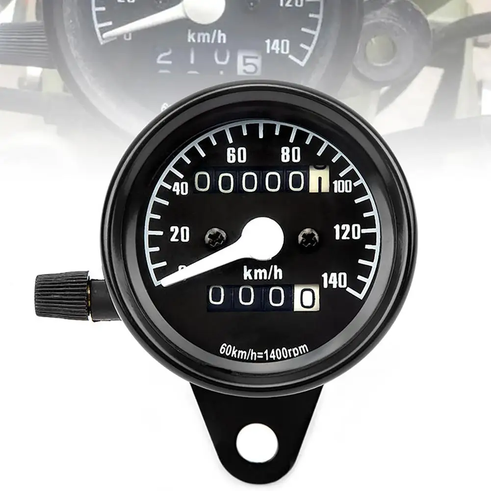 

12V Universal Motorcycle Odometer Speedometer With Backlight Retro Pointer Tachometer Kmometer Modified Parts