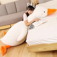 big kawaii pillow plush duck toy cute sleeping pillow high quality goose stuffed doll funny sweet gift for friends kids gifts