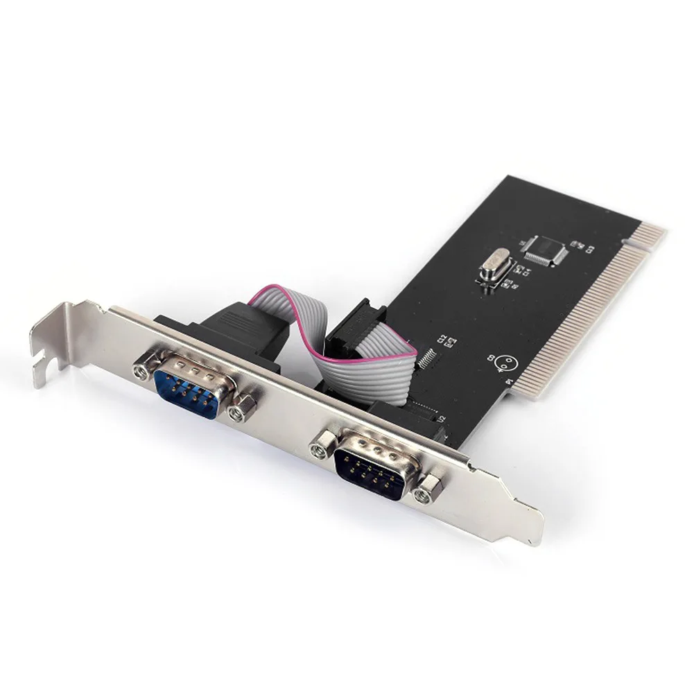 

PCI Serial Port Card to RS232 Two-port Desktop Industrial Control PCI to 2COM Serial Port DB9 pin expansion card
