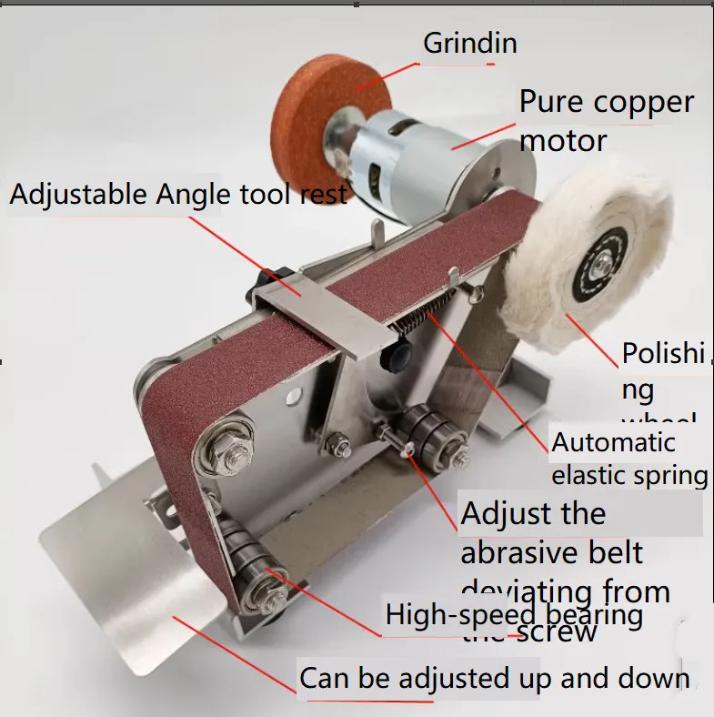 Миниатюрная электрическая шлифовальная лента 96 Вт 400 полировка своими руками 220 В