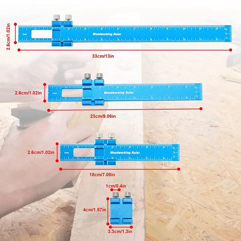 Деревообрабатывающие линейки Алюминиевые деревообрабатывающие с направляющей