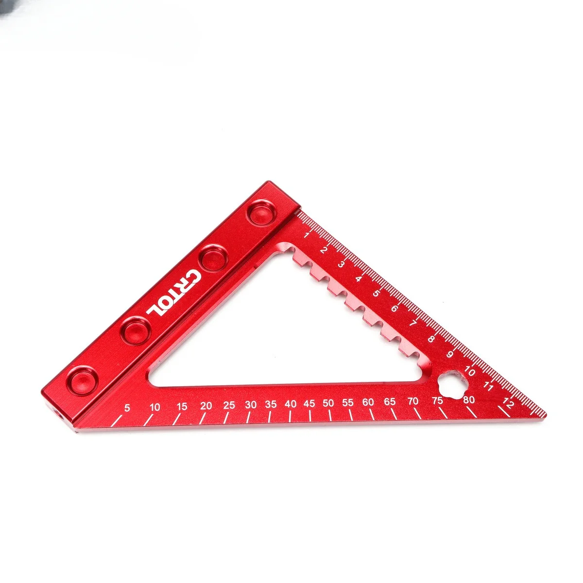 CRTOL 6-дюймовая 90-градусная метрическая угловая линейка из алюминиевого сплава