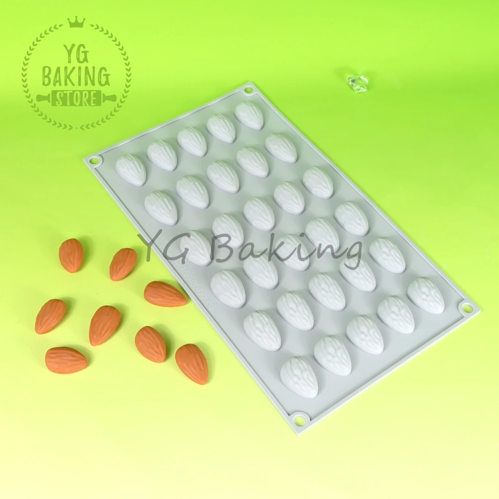 Dorica 35, дизайн миндального ядра, силиконовая форма для мусса, сделай сам, форма для десерта, пудинга, шоколада, инструменты для украшения торта, формы для выпечки
