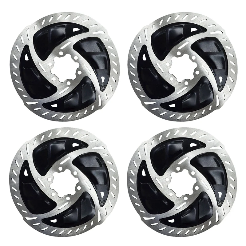 

4X Bike Radiator Fin Rotors Road MTB Mountain Bike Cooling Fins Disc Brake Rotors 6 Inches 160Mm With Bolts