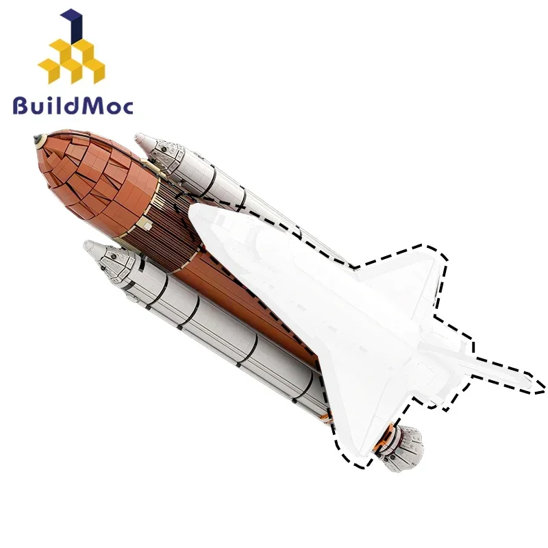 BuildMoc 10283 Набор строительных блоков Космический Шаттл Discovery Rocket SRB Addon внешний