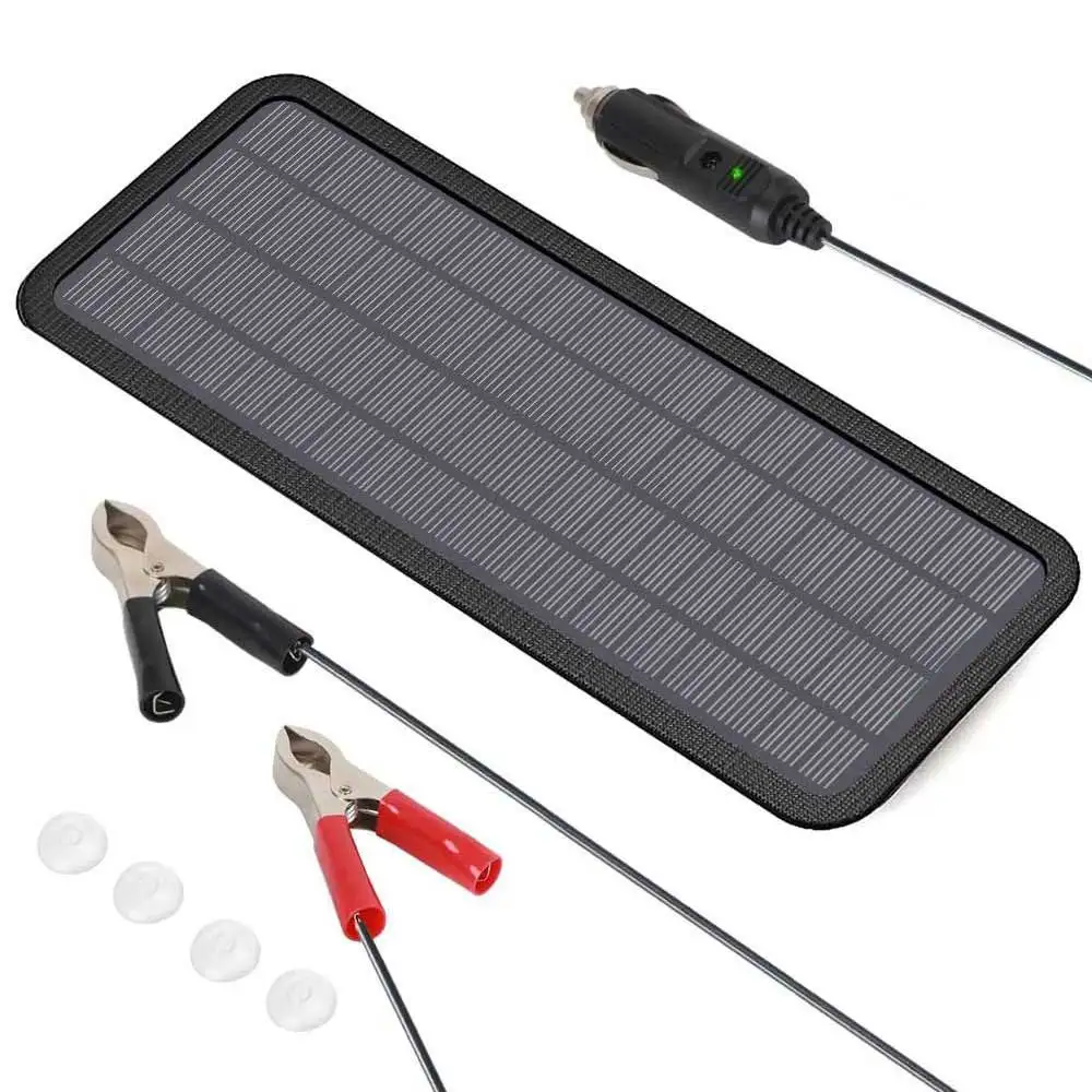 ALLPOWERS Solar Car Battery Charger 5V 12V 18V 10W 5W Solar Maintainer Charger for RV Boat Vehicle Cabin Motorcycle etc