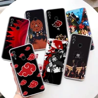 naruto akastuki coque phone case for huawei honor 8a 8s 8x 9x 10 lite 9 20 pro y5 y6 y7 y9s p smart z 2019 2021 soft cover