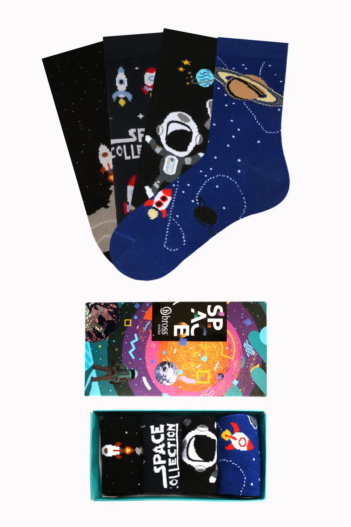 

Детские черные носки в упаковке, коллекция 4 ', плоские носки, нижнее белье