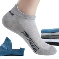 2022 new brand mens socks summer mesh thin boat short socks breathable odor proof leisure sports socks gifts 5 pairs size38 48