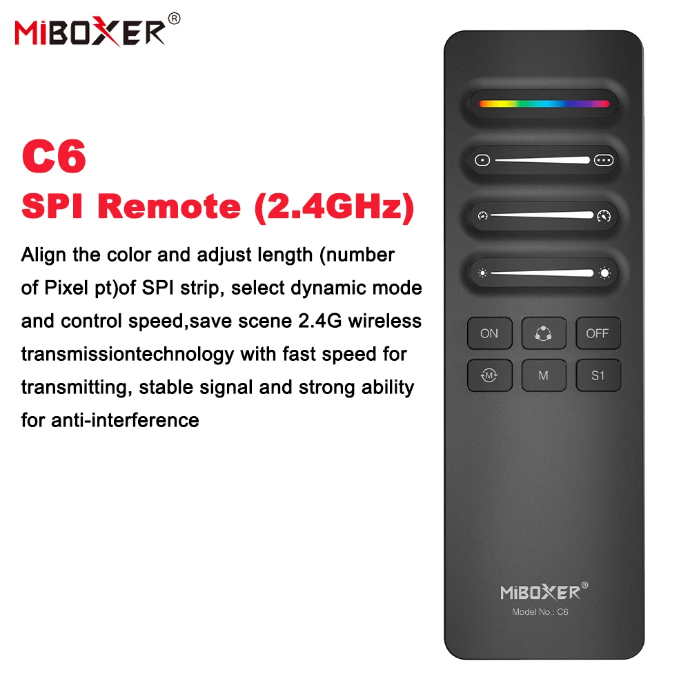 Miboxer C6 2 4G SPI пульт дистанционного управления 3 В беспроводной диммер светодиодный