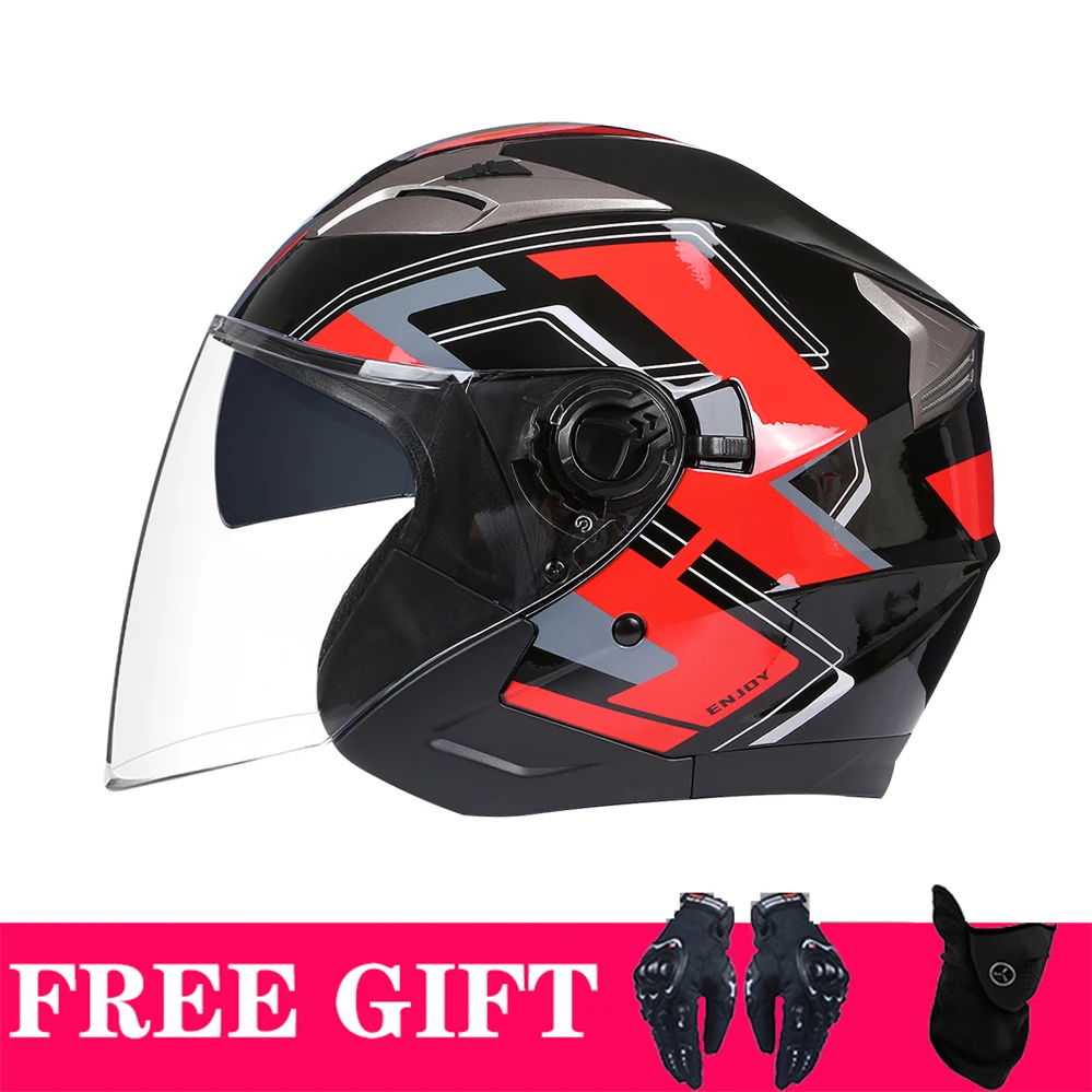 Новая ограниченная серия двойные козырьки 3/4 мотоциклетный шлем гоночная