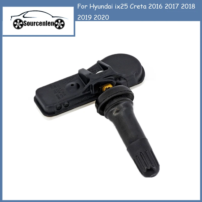 

Датчик давления в шинах 52933-C1100, автоматическая Регистрация для Hyundai ix25, Creta 2016, 2017, 2018, 2019, 2020, 433 МГц