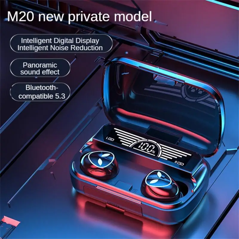 

Intelligent Digital Display Headphones Legerity And Portable Wireless Earphone Intelligent Noise Reduction Wireless Headset