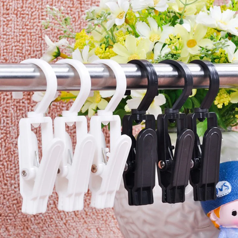 

Rotatable plastic hook, plastic clip, curtain clip, towel clip, hat clip, shoe clip, universal clip, multi-purpose clip