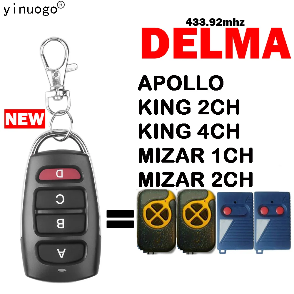 DELMA Remote Control Garage Door 433mhz Fixed Code  DELMA APOLLO KING 2CH / KING 4CH / MIZAR 1CH / MIZAR 2CH Gate Remote Control