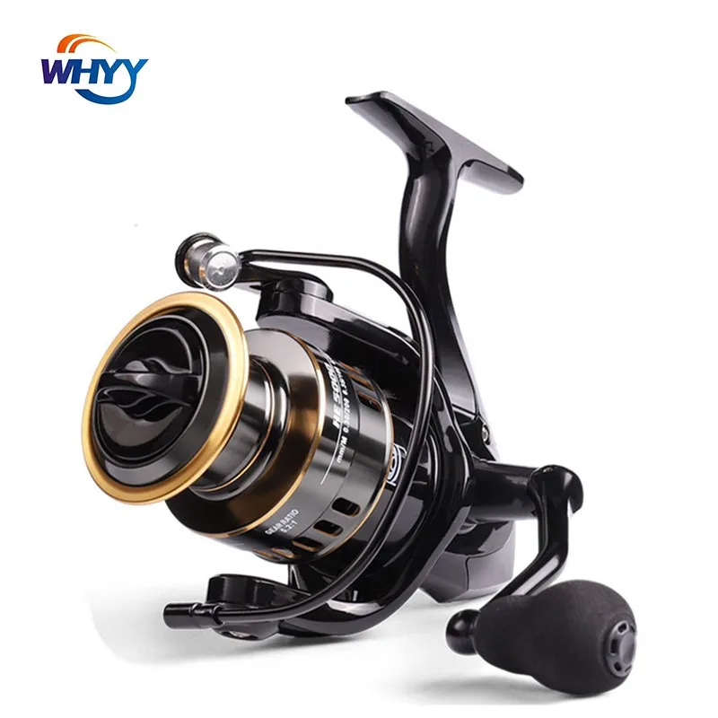 

WHYY Fishing Reel HE1000-7000 Drag 10kg Metal Spool EVA Handle Spinning Reel Saltwater Reel carp Reel Fishing Send Gift Line