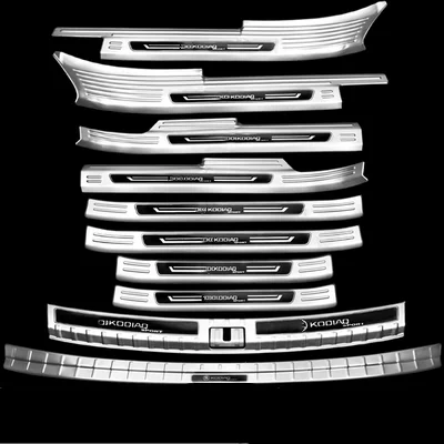 

For Skoda Kodiaq 2016-2021 High-quality stainless steel Threshold bar Trunk threshold guard plate anti-scratch Car styling