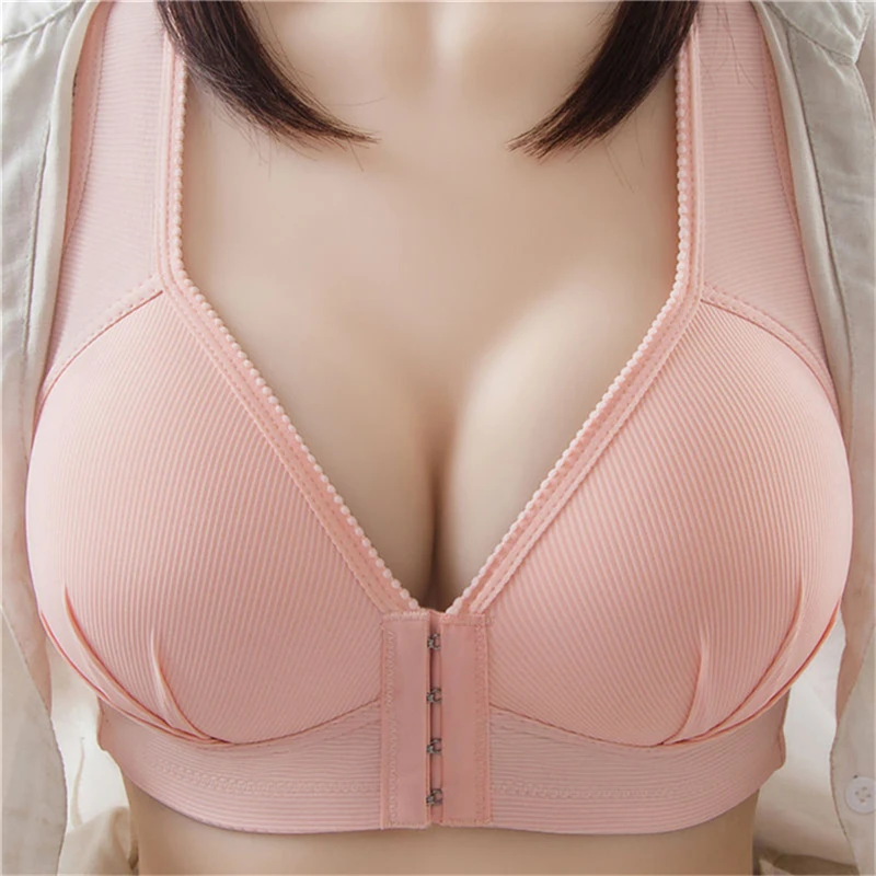 

Ladies Front Buckle Bras Heigh Quality Bra Comfortable Bra For Female Fashion Solid Color Seamless Bras Lingerie Intimates