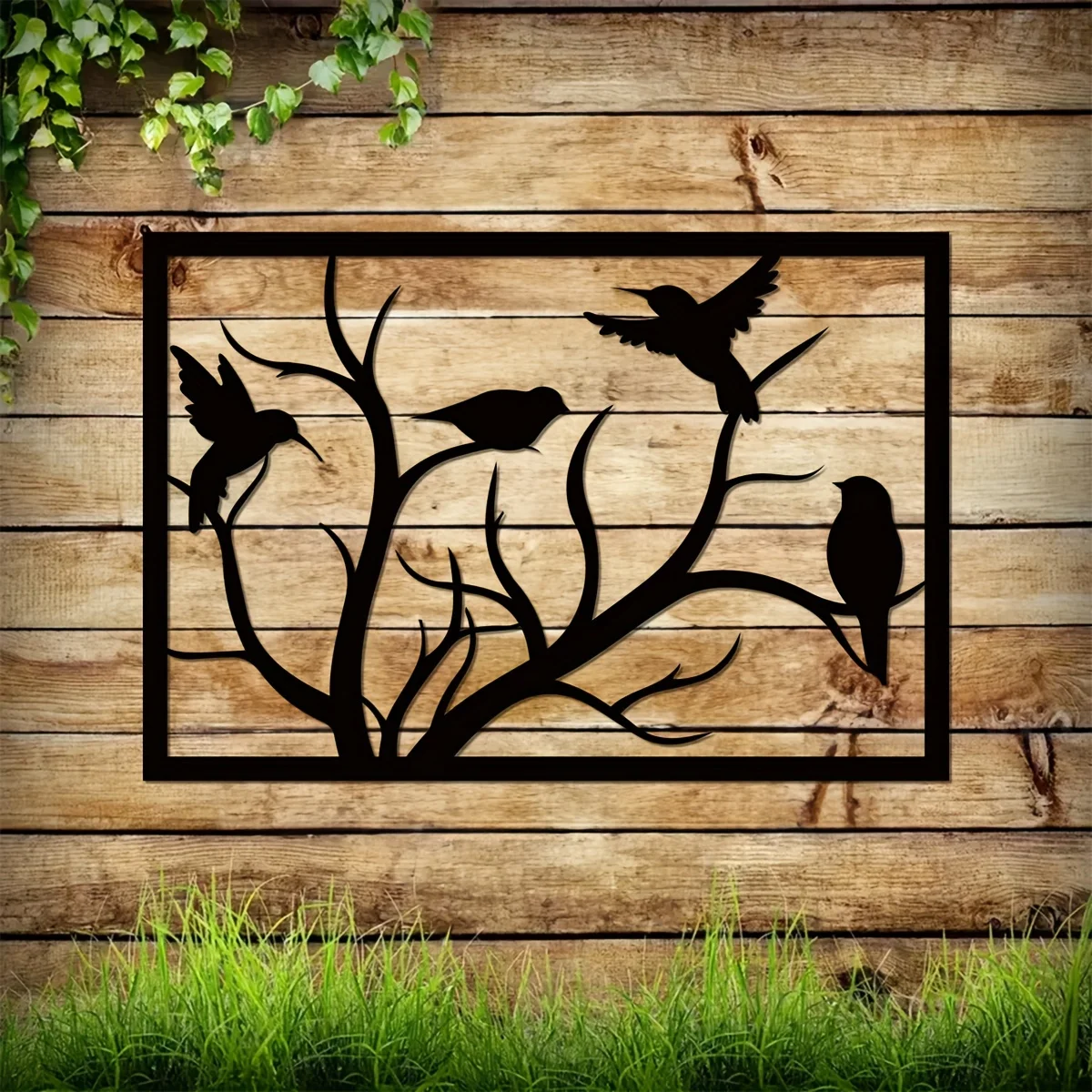 1 Шт. Современный Металлический Настенный Декор В Форме Птицы На Ветке Настенное