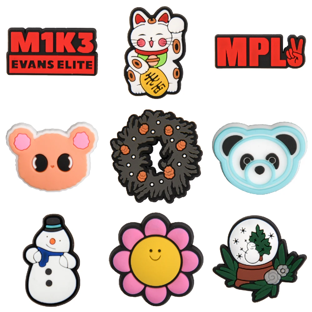 New Arrival Adorable Dogs Mon Croc Shoe Charms Lovely Money Cats Clog Shoes Decorations Kid's Cute Animal Wristband Accessories