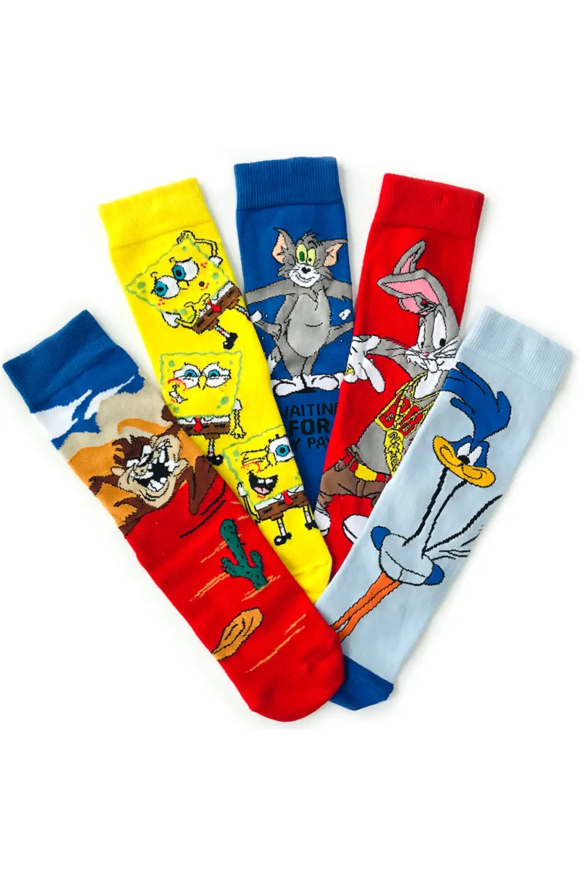 Красочные носки 5 'li с мультяшными персонажами от AliExpress RU&CIS NEW