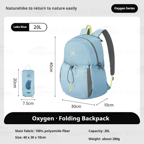 Naturehike CNK2450XB026 складной рюкзак 20л