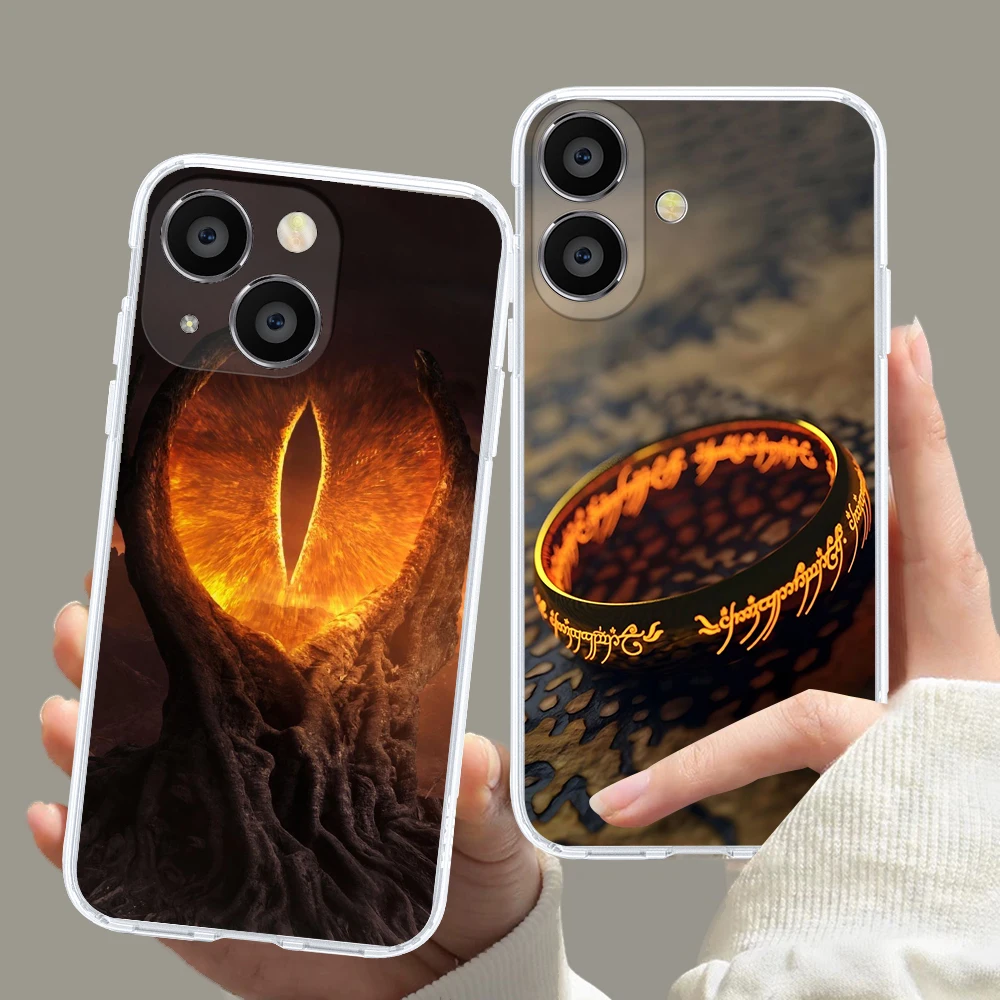 Прозрачный чехол для телефона Samsung Galaxy A54 A55 A7 A71 A72 A73 F23 M23 M54 F54 A51 A52S A53 Clear Cover JC-31 Rings Of