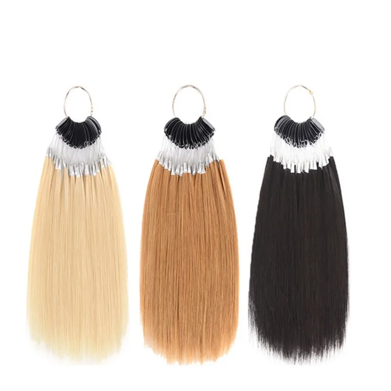 Ring  For Human Hair Extensions And Salon Hair Dyeing Sample, Can Be Dye Any Color